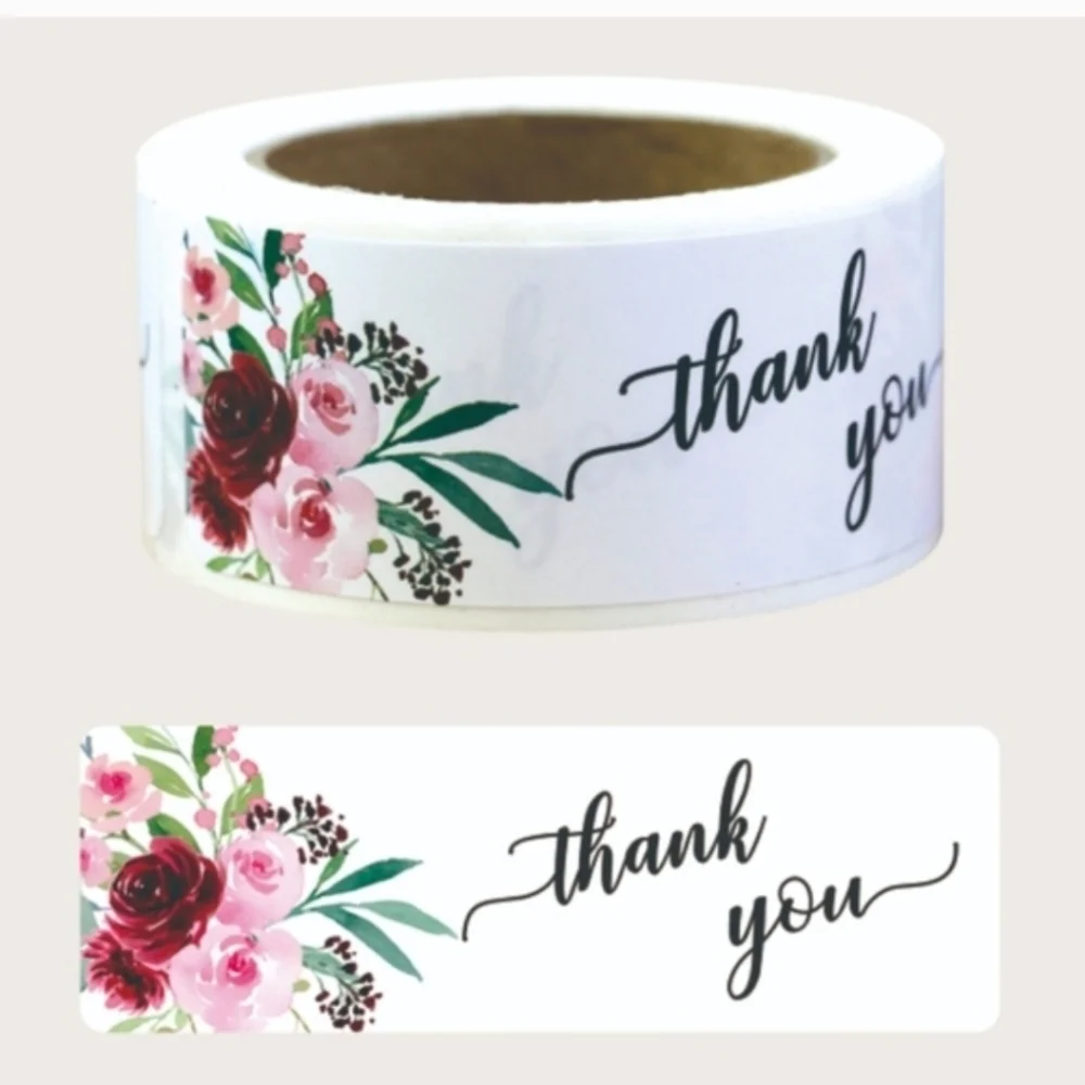 220pc Thank You Business Cards & Stickers